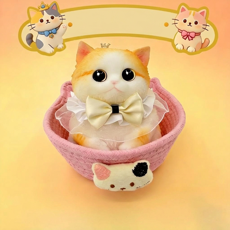 Squishy Cat Plush Toy – Soft Slow-Rebound Stress Relief Companion