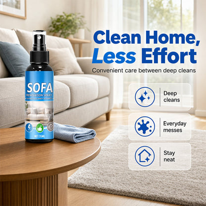 🚀 Instant Fabric Refresh Spray – Remove Dirt, Stains & Odors Without Washing or Rinsing 🌿