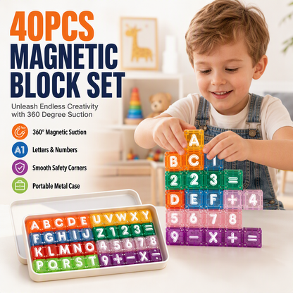 ⏰Magnetic Alphabet Number Cubes for Children