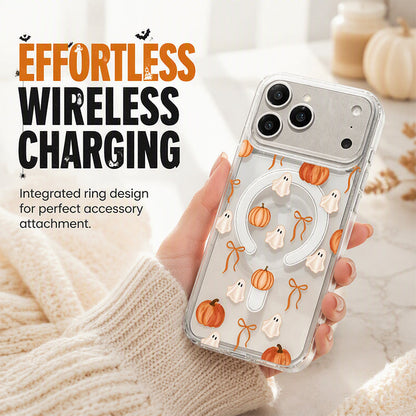 🎃Halloween Candy Ghost Phone Case – Cute Pumpkin & Ghost Design, Shockproof Magnetic Case