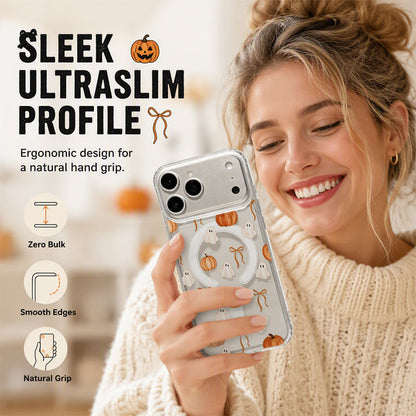 🎃Halloween Candy Ghost Phone Case – Cute Pumpkin & Ghost Design, Shockproof Magnetic Case