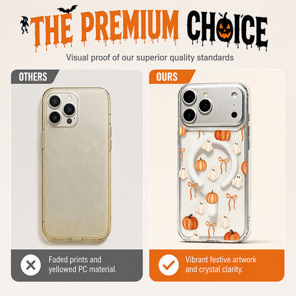 🎃Halloween Candy Ghost Phone Case – Cute Pumpkin & Ghost Design, Shockproof Magnetic Case