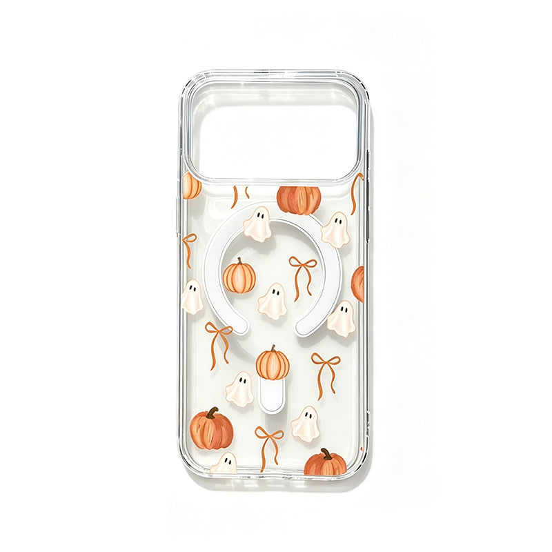 🎃Halloween Candy Ghost Phone Case – Cute Pumpkin & Ghost Design, Shockproof Magnetic Case