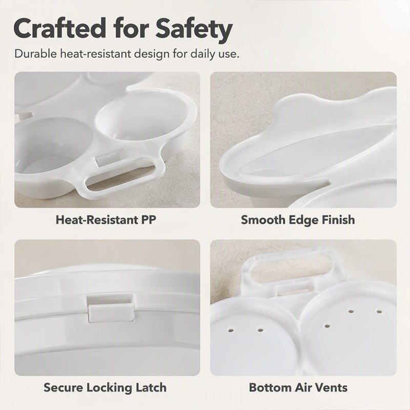 🥳 2026 SALE 🥳💞 50K+ SOLD!   Microwave Egg Cooker — Dual-cavity, non-stick, and easy to clean. A healthier alternative to frying — stock up and save! 🏠✅