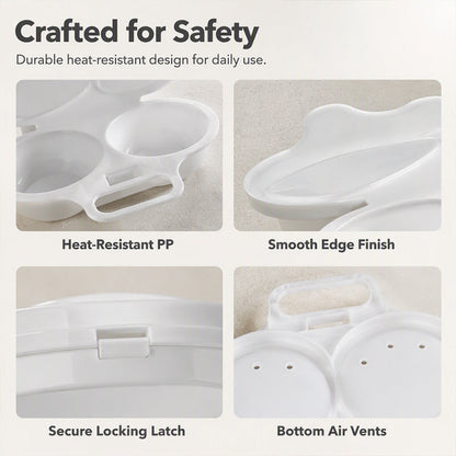 🥳 2026 SALE 🥳💞 50K+ SOLD!   Microwave Egg Cooker — Dual-cavity, non-stick, and easy to clean. A healthier alternative to frying — stock up and save! 🏠✅