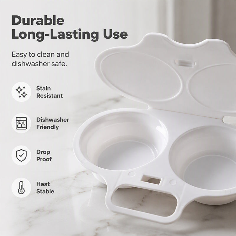 🥳 2026 SALE 🥳💞 50K+ SOLD!   Microwave Egg Cooker — Dual-cavity, non-stick, and easy to clean. A healthier alternative to frying — stock up and save! 🏠✅