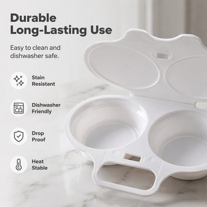 🥳 2026 SALE 🥳💞 50K+ SOLD!   Microwave Egg Cooker — Dual-cavity, non-stick, and easy to clean. A healthier alternative to frying — stock up and save! 🏠✅