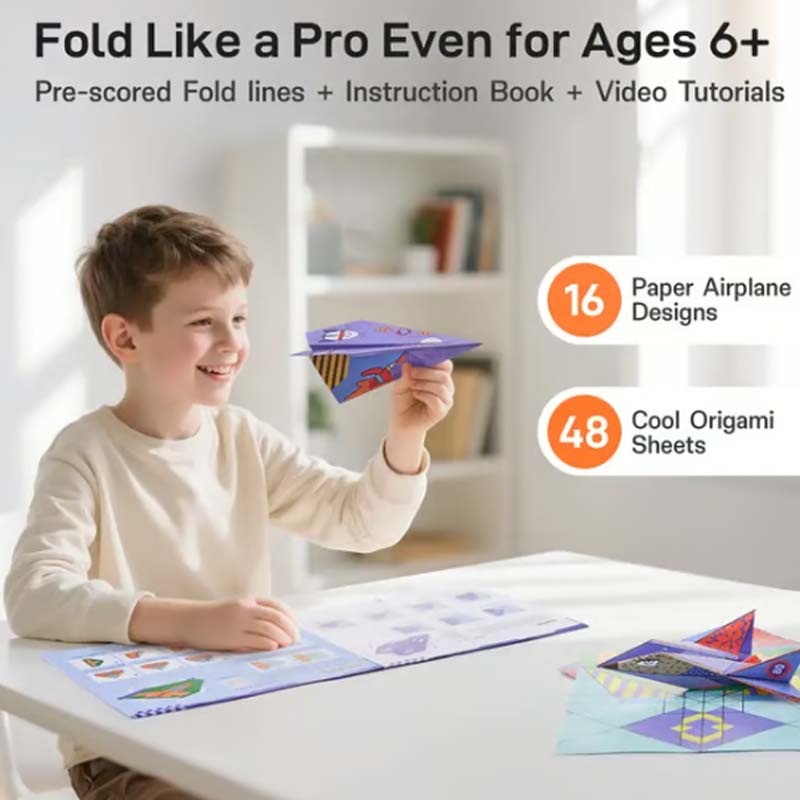 📢📢49% OFF !! — Over 32 700 Sold!🔥 Creative DIY Paper Airplane Set For Kids