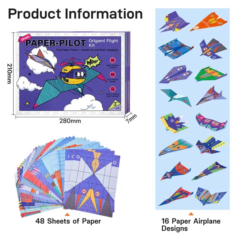 📢📢49% OFF !! — Over 32 700 Sold!🔥 Creative DIY Paper Airplane Set For Kids