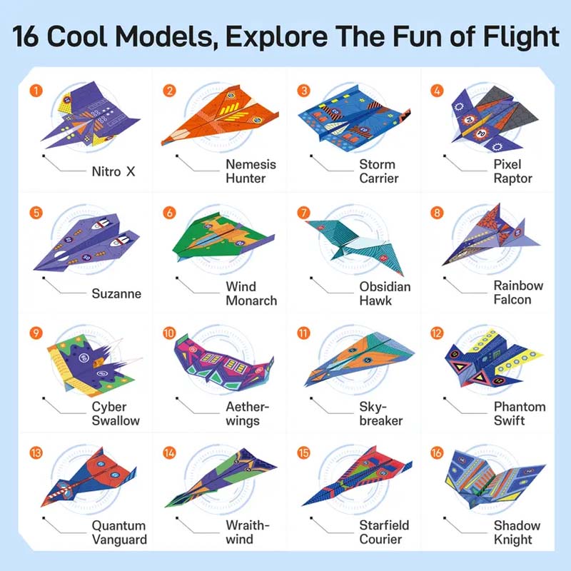 📢📢49% OFF !! — Over 32 700 Sold!🔥 Creative DIY Paper Airplane Set For Kids