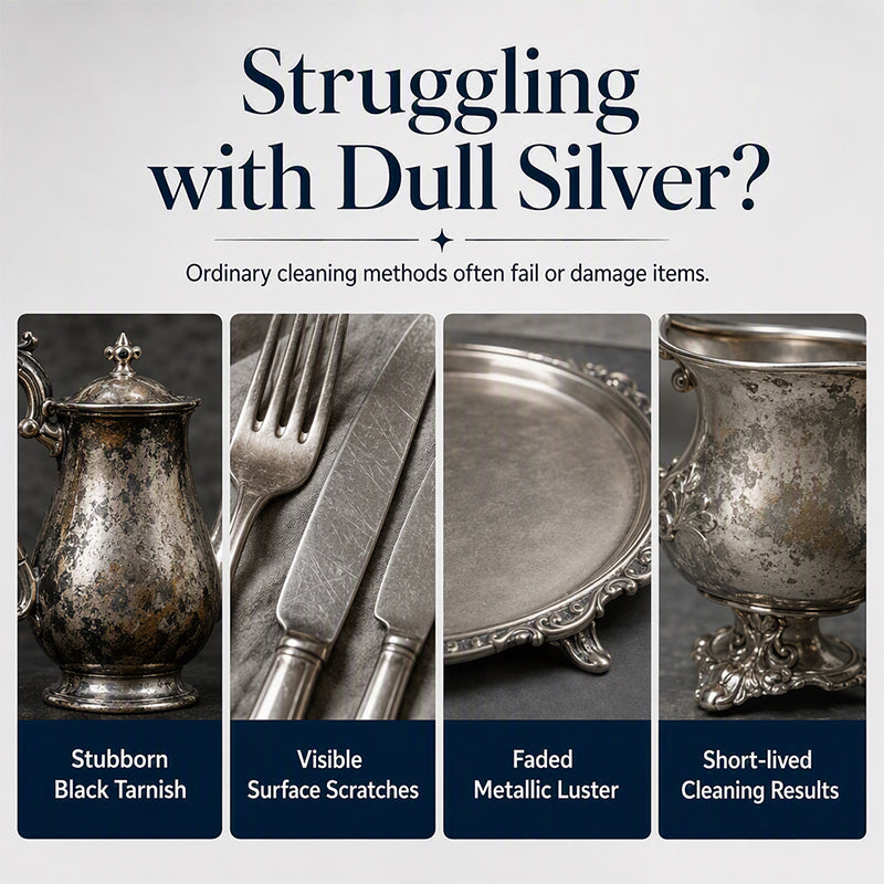 ✨ Silver Polish Cream – Anti-Tarnish Cleaner & Shine Restorer