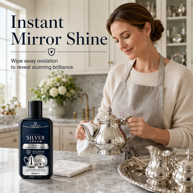 ✨ Silver Polish Cream – Anti-Tarnish Cleaner & Shine Restorer