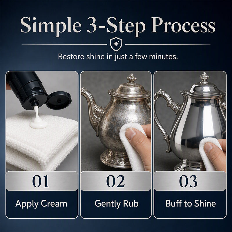 ✨ Silver Polish Cream – Anti-Tarnish Cleaner & Shine Restorer