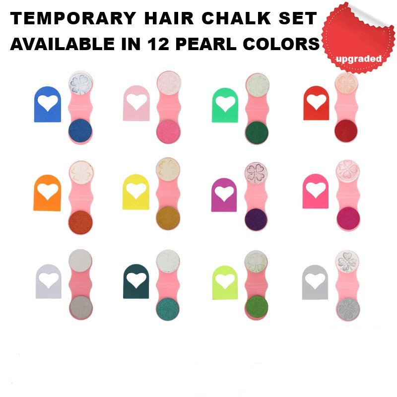 🌈 Temporary Hair Chalk Set for Girls – Washable Color Sticks for Fun DIY Hair Styling