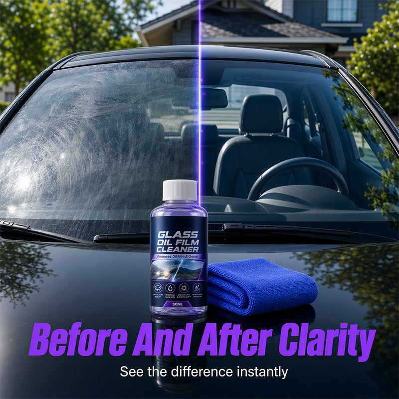 🔥 Limited-Time Offer – Car Glass Oil Film Cleaner . Removes oil film, grime, and stains from windshields and car windows, restoring crystal-clear visibility.