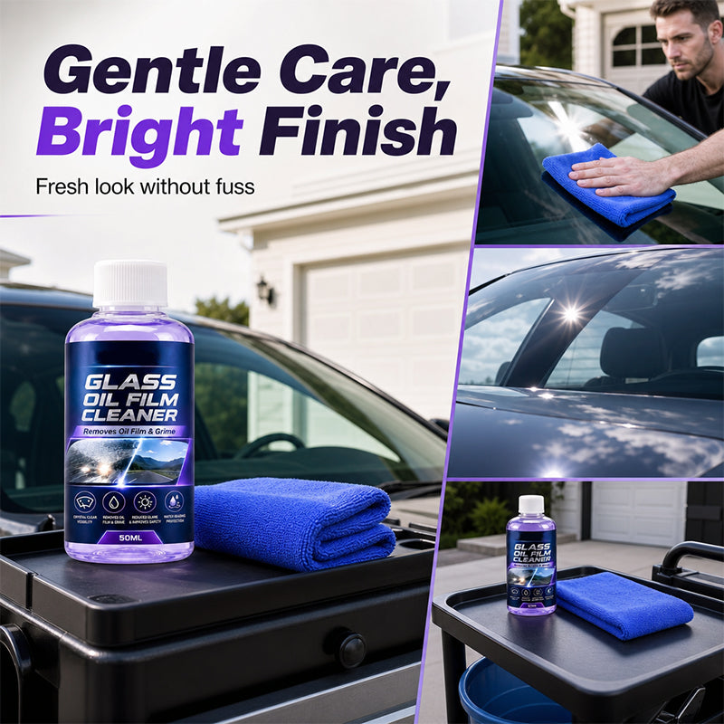 🔥 Limited-Time Offer – Car Glass Oil Film Cleaner . Removes oil film, grime, and stains from windshields and car windows, restoring crystal-clear visibility.