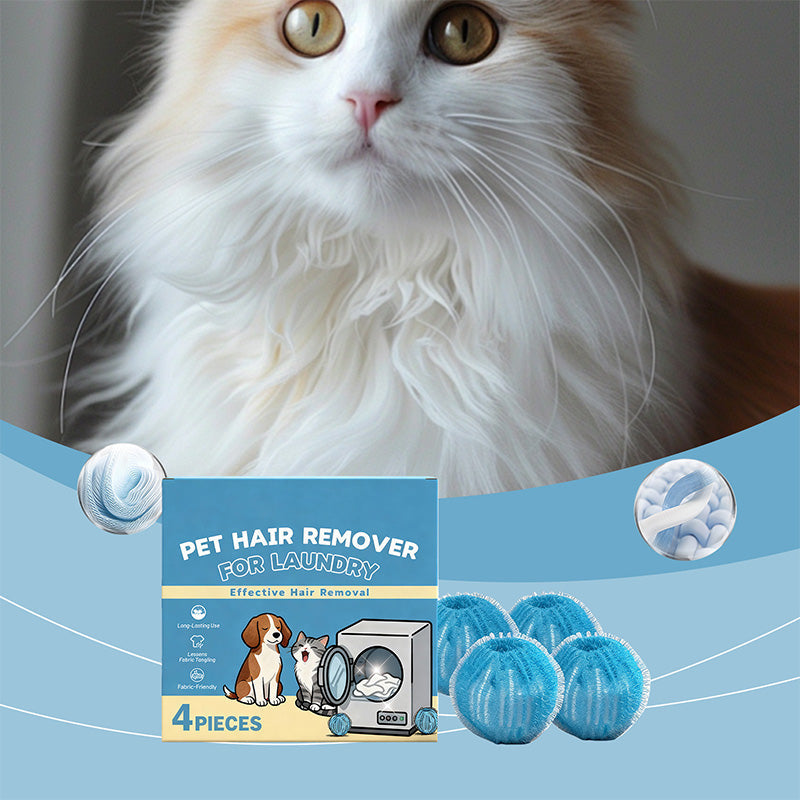 🐾 Reusable Pet Hair Laundry Balls – Catch Fur Without Snagging Clothes