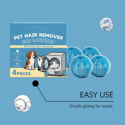 🐾 Reusable Pet Hair Laundry Balls – Catch Fur Without Snagging Clothes