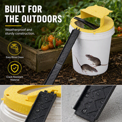 🐭 Automatic Reset Flip-Lid Mouse Trap – Reusable Hands-Free Rodent Catcher
