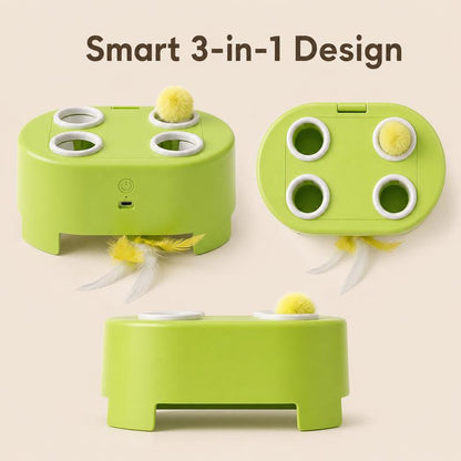 ⏳Time-Limited Special⏰ ✨ Interactive Whack-a-Mole Cat Toy – Multi-Mode, Quiet, Rechargeable