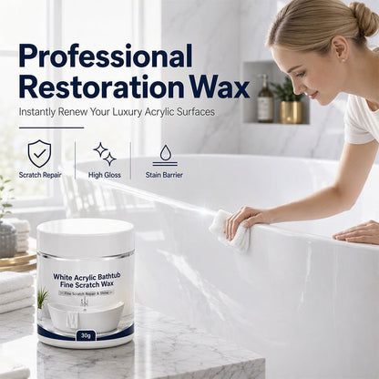 🛁 White Acrylic Bathtub Scratch Repair Wax – Smooth & Restore Fine Surface Scratches ✨