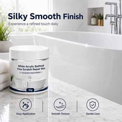 🛁 White Acrylic Bathtub Scratch Repair Wax – Smooth & Restore Fine Surface Scratches ✨