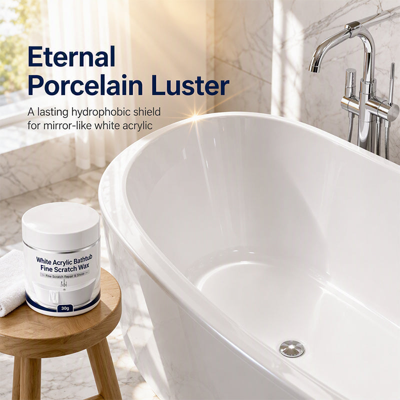 🛁 White Acrylic Bathtub Scratch Repair Wax – Smooth & Restore Fine Surface Scratches ✨