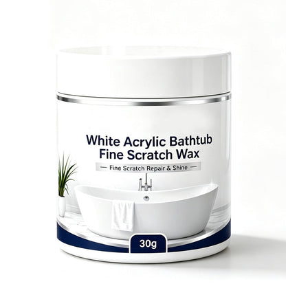 🛁 White Acrylic Bathtub Scratch Repair Wax – Smooth & Restore Fine Surface Scratches ✨