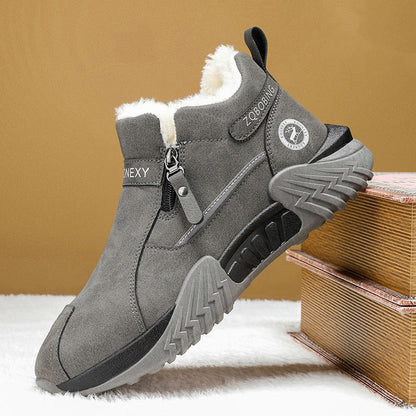 Warm Fleece Winter Snow Boots with Side Zip