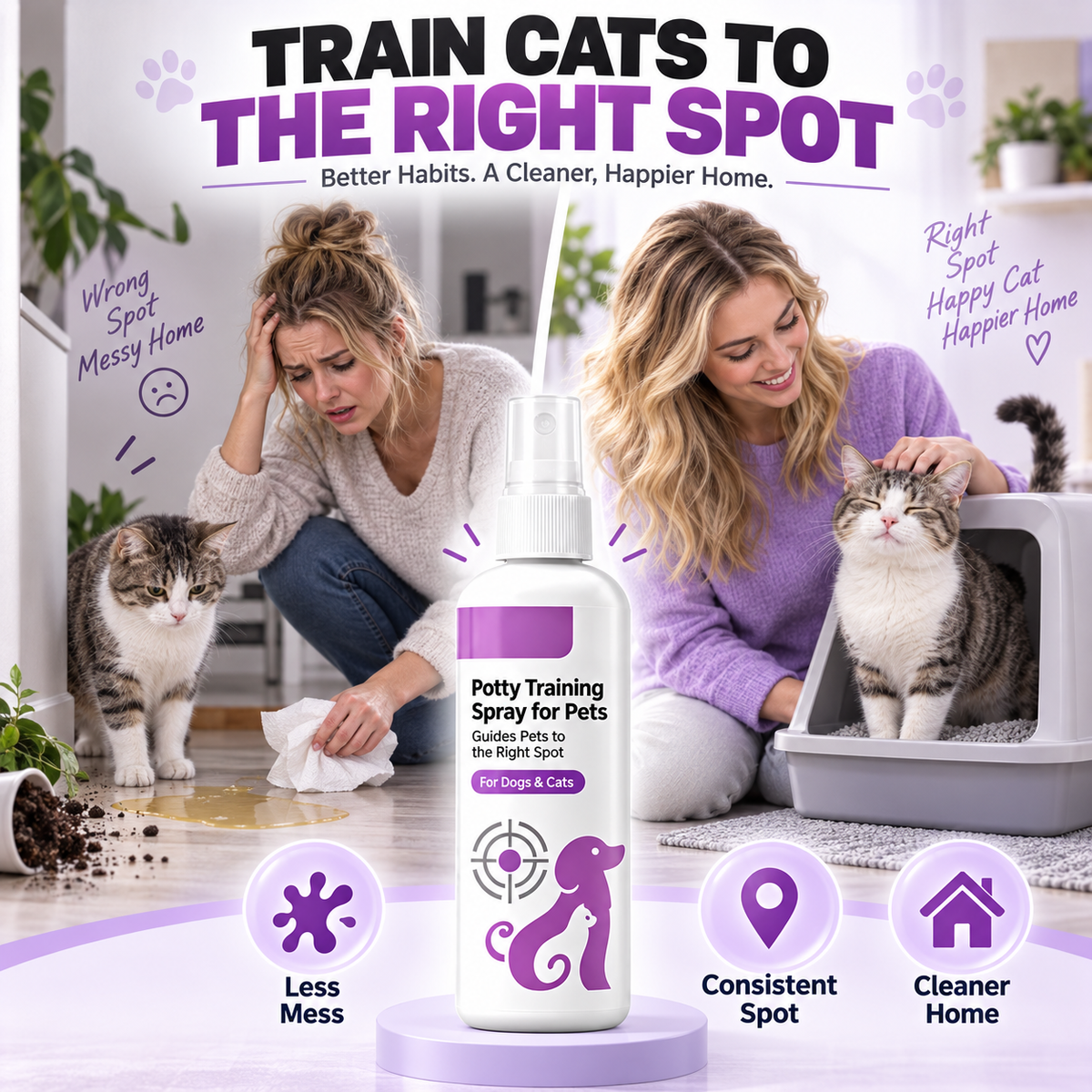 🐾 Pet Potty Training Spray – Easy-to-Use Training Aid to Help Guide Pets to the Right Spot