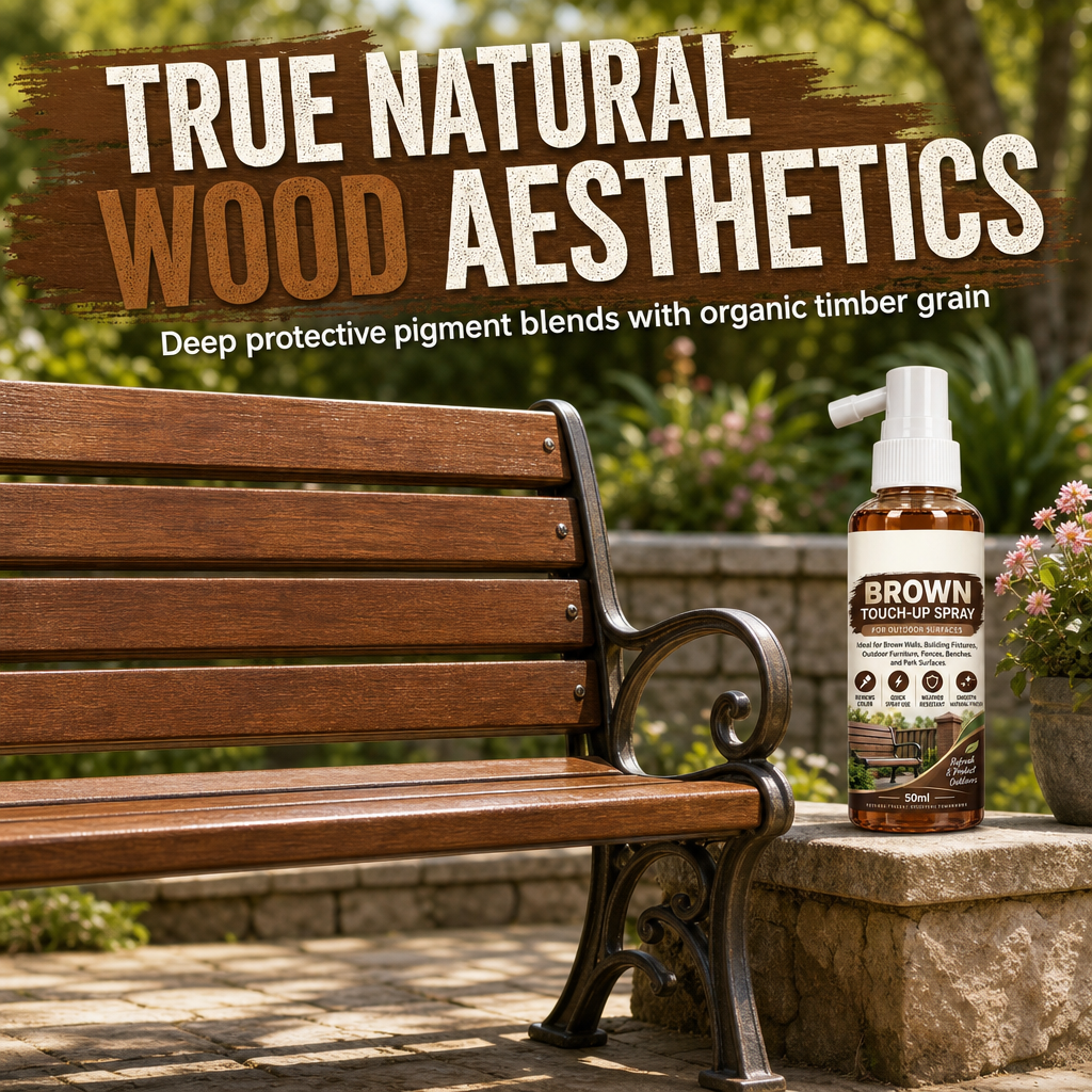 ✨🪑Brown Wood Touch-Up Spray – Refresh Faded Outdoor Furniture & Restore a Rich Wood Look