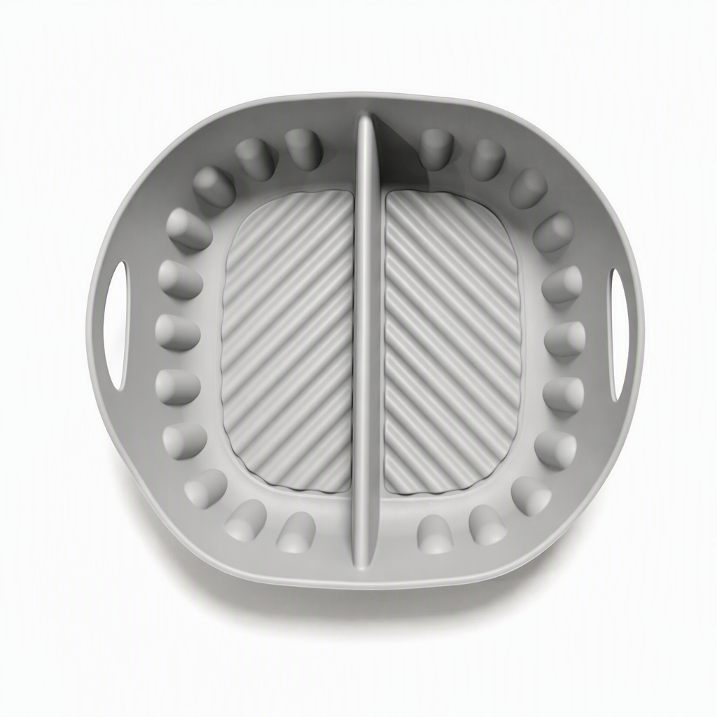 ⭐️Reusable Divided Air Fryer Silicone Liner