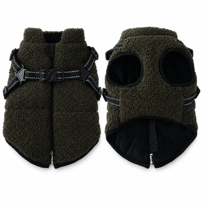 ⏳Time-Limited Special⏰Warm Winter Dog Coat with Reflective Strips and Harness for Small and Medium Dogs🐶❄️