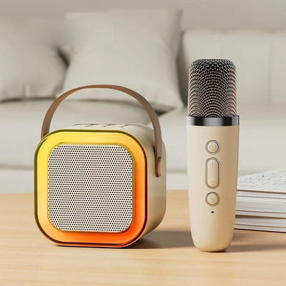 🎤 Mini Karaoke Machine for Kids – Portable Speaker with Wireless Microphones