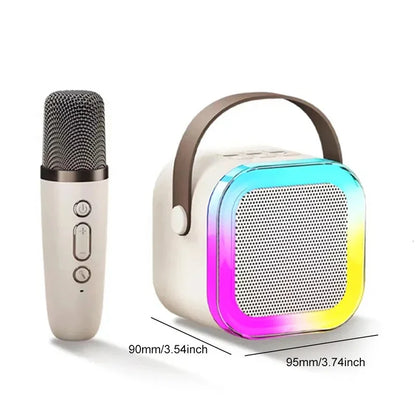 🎤 Mini Karaoke Machine for Kids – Portable Speaker with Wireless Microphones