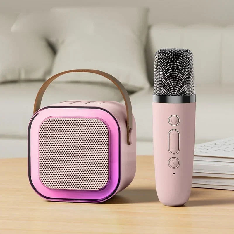 🎤 Mini Karaoke Machine for Kids – Portable Speaker with Wireless Microphones