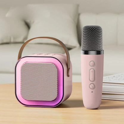 🎤 Mini Karaoke Machine for Kids – Portable Speaker with Wireless Microphones