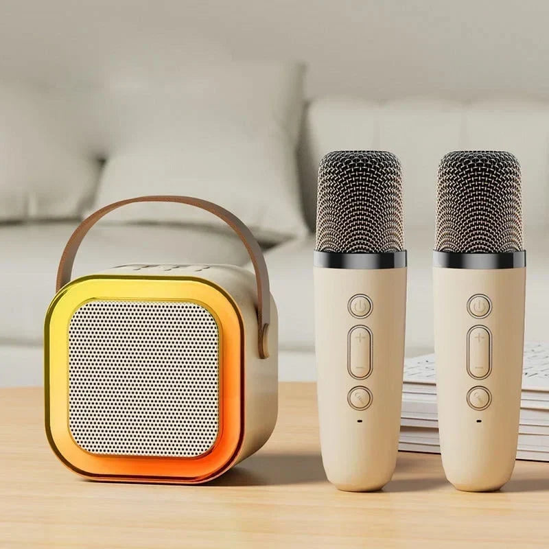 🎤 Mini Karaoke Machine for Kids – Portable Speaker with Wireless Microphones