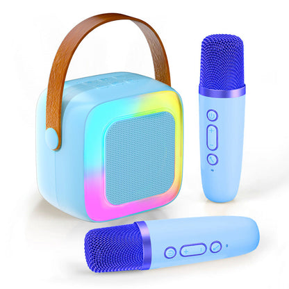 🎤 Mini Karaoke Machine for Kids – Portable Speaker with Wireless Microphones