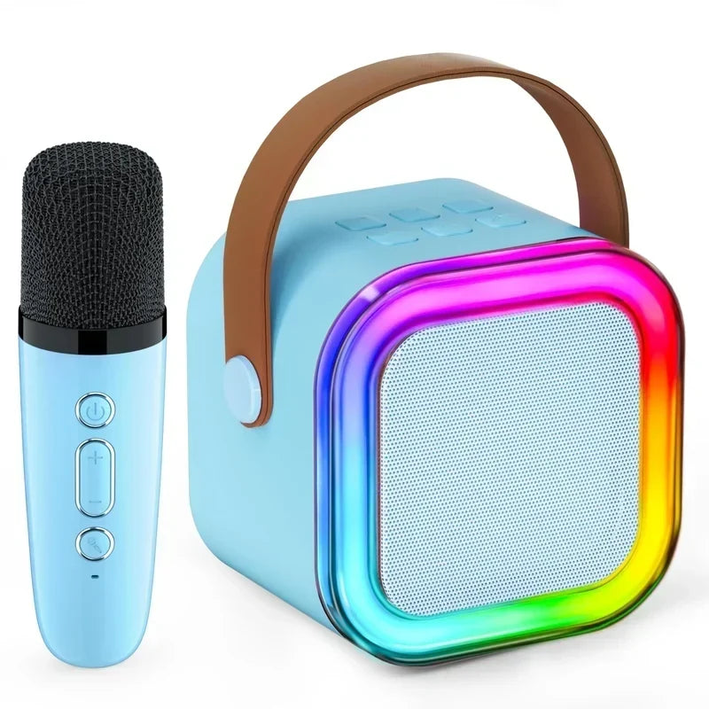 🎤 Mini Karaoke Machine for Kids – Portable Speaker with Wireless Microphones