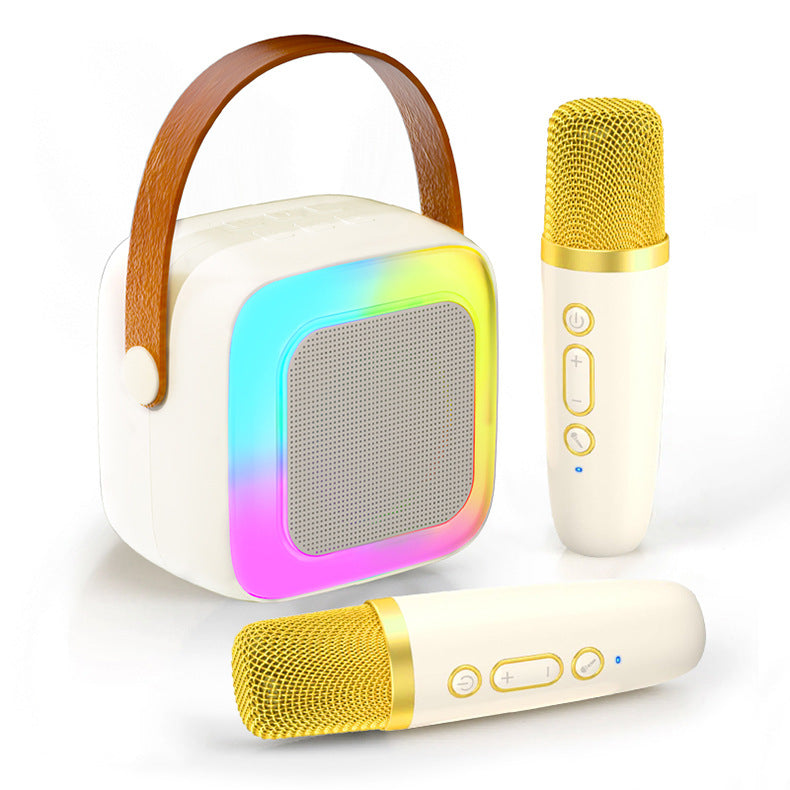 🎤 Mini Karaoke Machine for Kids – Portable Speaker with Wireless Microphones