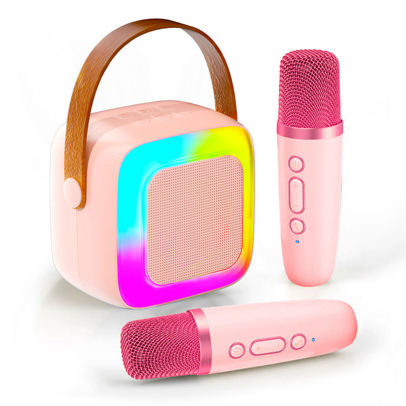 🎤 Mini Karaoke Machine for Kids – Portable Speaker with Wireless Microphones