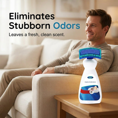 🧼 No-Rinse Carpet & Sofa Cleaner – Upholstery Cleaner with Built-In Brush