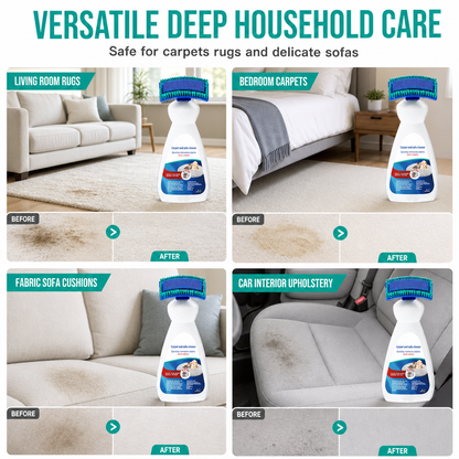 🧼 Waterless Fabric & Carpet Cleaner – Easy Spray & Wipe Cleaning for Sofas, Upholstery & Carpets