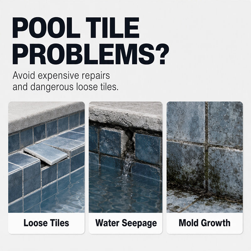 💧 High-Strength Underwater Pool Tile Adhesive – Durable Waterproof Bond for Pool Tile Repairs