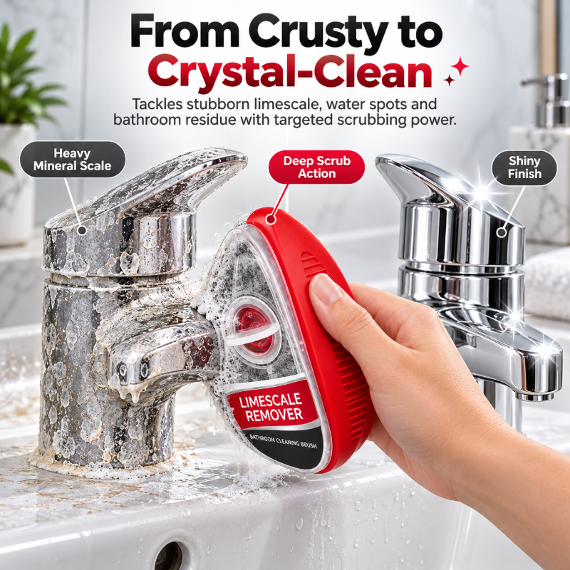 Limescale Remover Bathroom Cleaning Brush