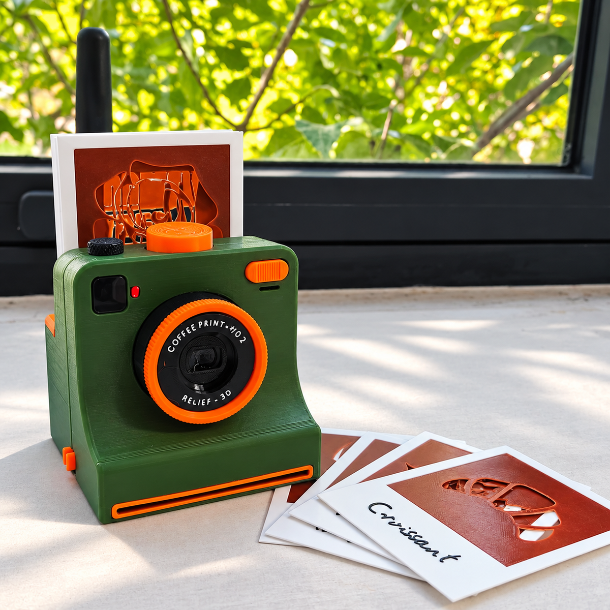 ☕50% OFF NOW! Retro Coffee Art Camera, Mechanical Latte Art Stencil Printer, DIY Custom Pattern Printing Tool for Cappuccino, Latte, Home Barista & Cafe Decor
