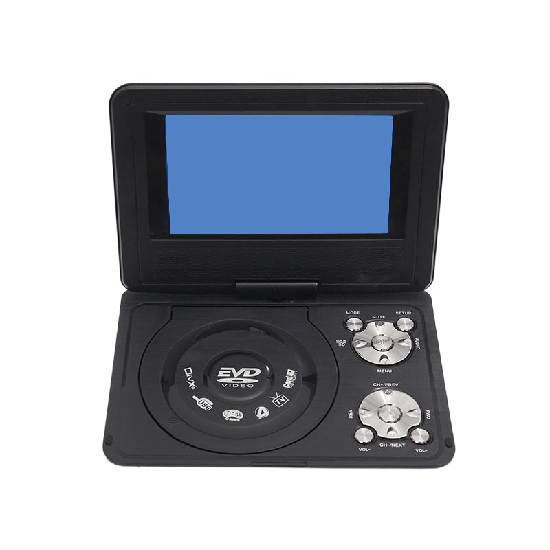 📀50% OFF NOW! 7.8 Inch Portable DVD EVD Player with Game Function, Swivel Screen Rechargeable Portable CD DVD Player for Car, Home & Travel