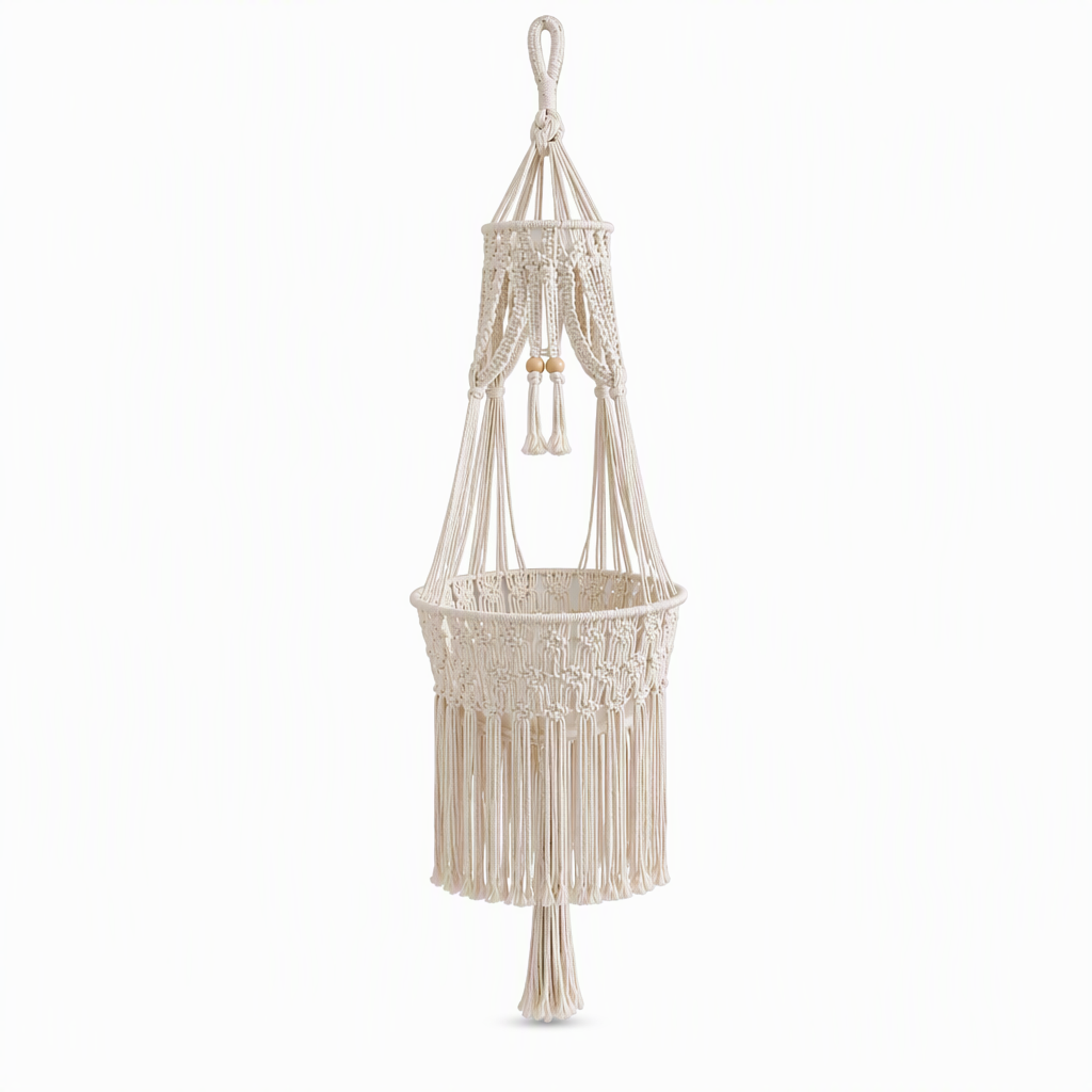 🐱50% OFF NOW! Handwoven Bohemian Hanging Cat Hammock – Macrame Cotton Rope Cat Swing Bed with Tassels, Elevated Indoor Cat Perch for Kittens & Cats