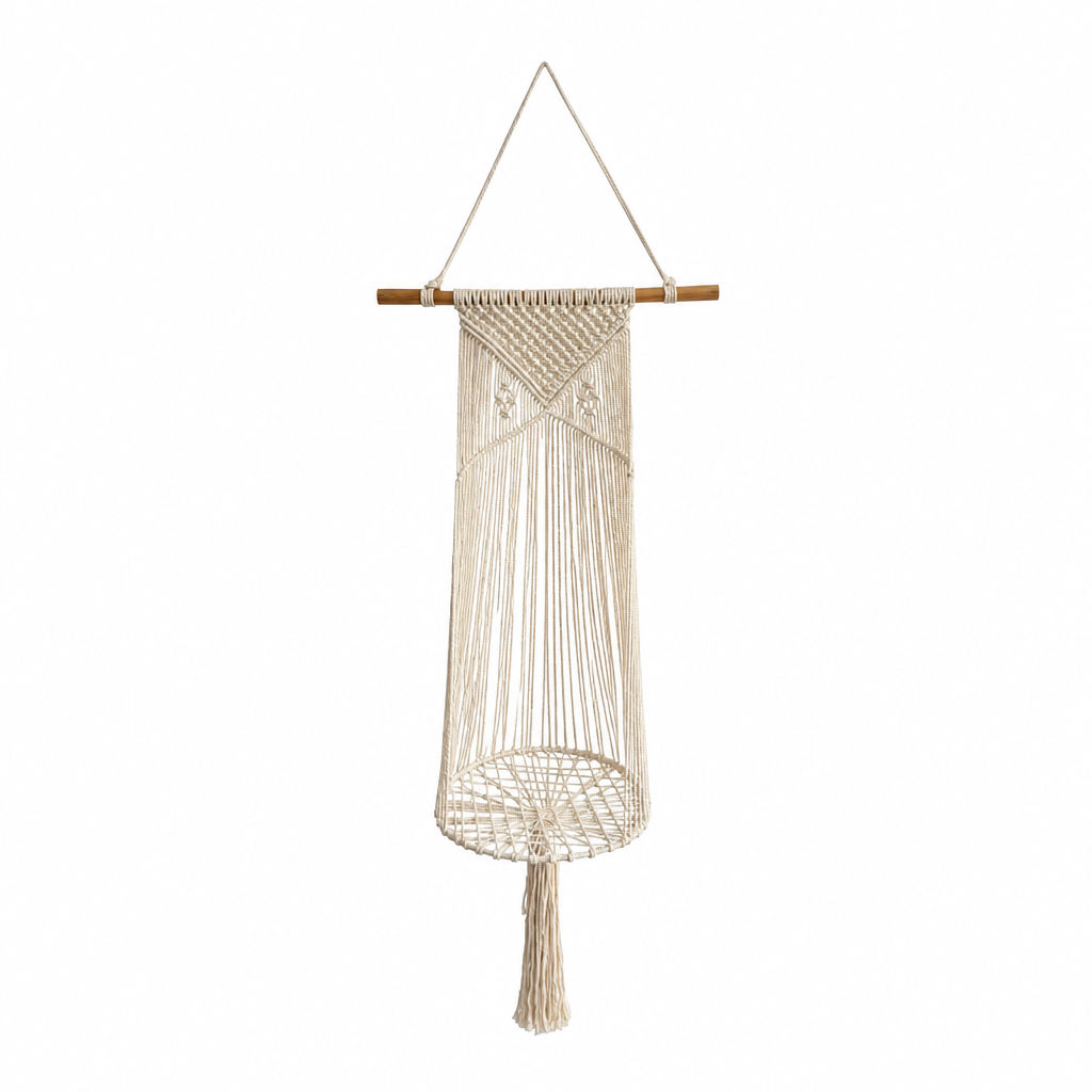 🐱50% OFF NOW! Handwoven Bohemian Hanging Cat Hammock – Macrame Cotton Rope Cat Swing Bed with Tassels, Elevated Indoor Cat Perch for Kittens & Cats
